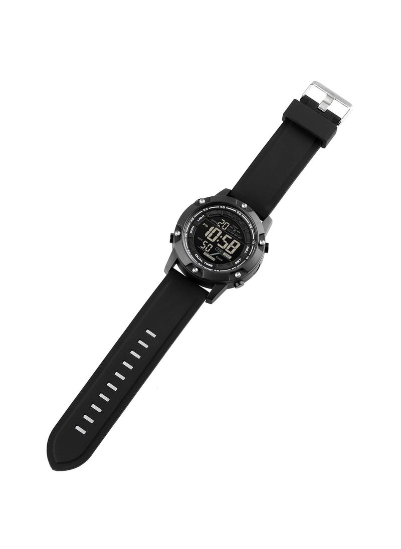 SKMEI Men's 100 Meters Water Resistant Silicone Strap Digital Sports Wrist Watch 2671BK  - Image 5