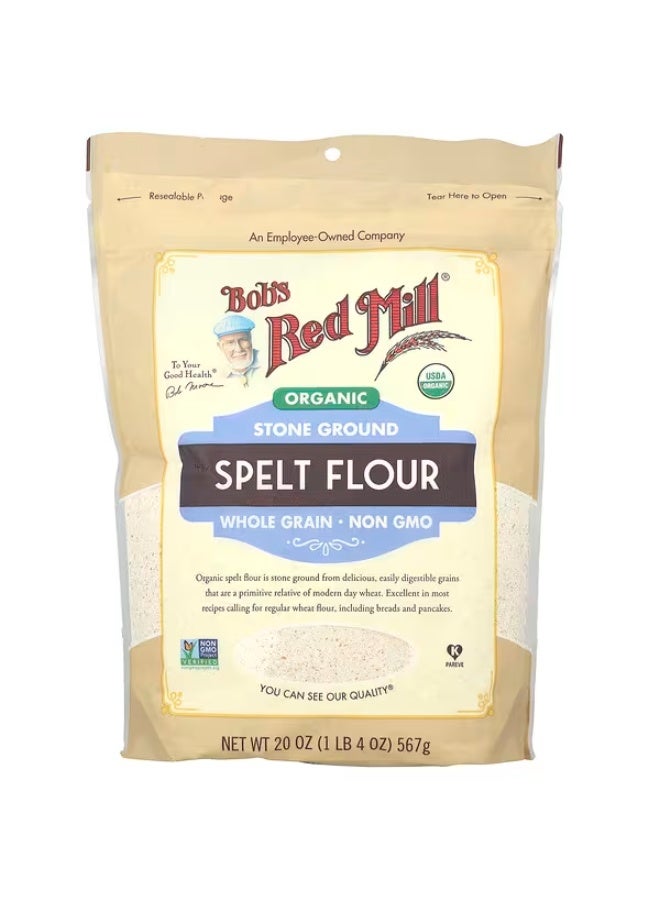 بوبز ريد ميل دقيق الشعير العضوي من بوبز ريد ميل، حبوب كاملة، 20 أونصة (567 جم)