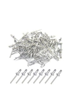 AQSON 4mm x 12mm Alloy Rivets, 100 Pack – Rivets for Metal, Blind Rivet, Dome Head Rivet, Aluminium Body and Steel Mandrel Pop Rivets for Tinplate, Metal Fastening, Leather – Push Rivets  - Image 5