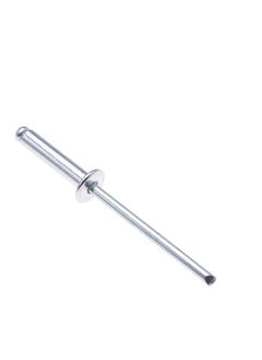 AQSON 4mm x 12mm Alloy Rivets, 100 Pack – Rivets for Metal, Blind Rivet, Dome Head Rivet, Aluminium Body and Steel Mandrel Pop Rivets for Tinplate, Metal Fastening, Leather – Push Rivets  - Image 1