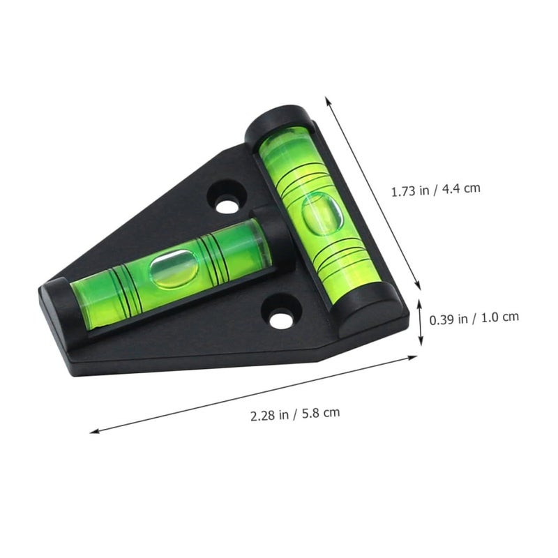 5Pcs Mini T Shape Bubble Levels With Mounting Holes For Vertical Horizontal Measurement - Image 3
