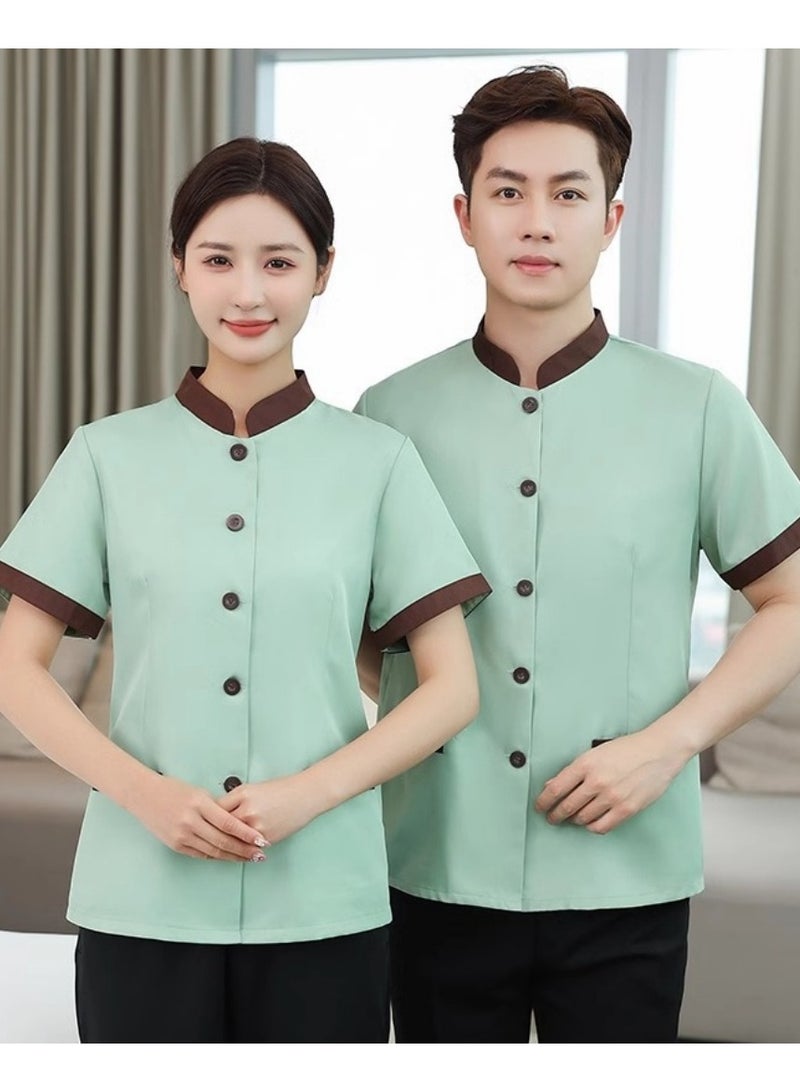 KUYING New Summer Cleaner Work Clothes 