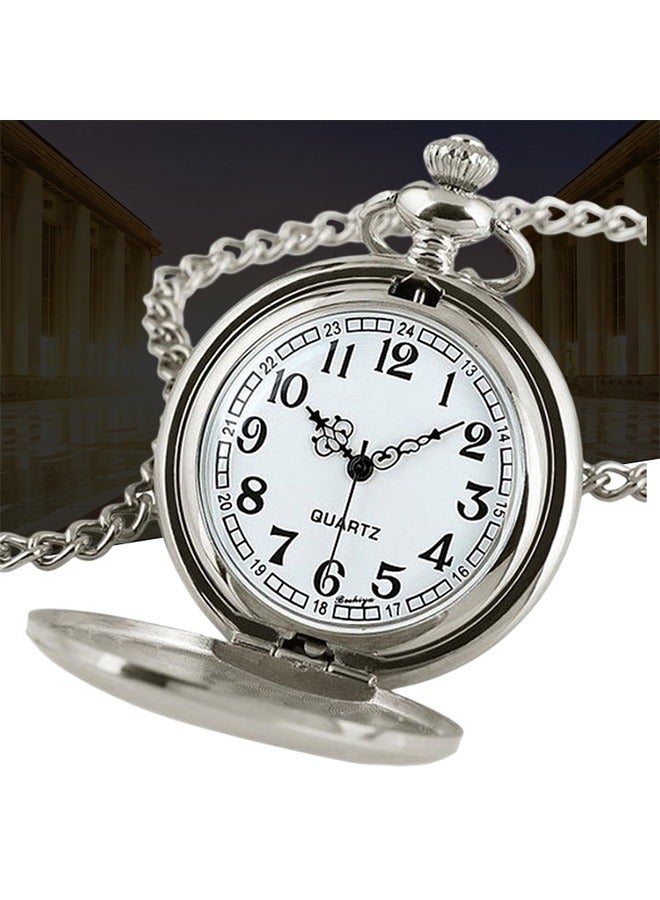 Retro Vintage Analog Pocket Watch ,Quality Style Chain - Image 3