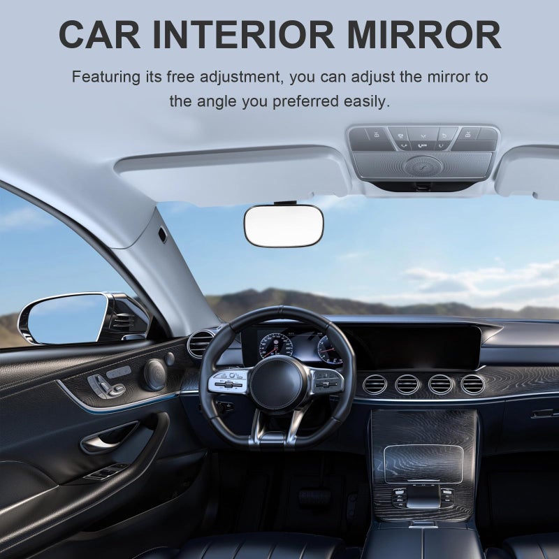 Adjustable Clip On Rear Facing Car Mirror For Backseat Safety Observation - Image 4