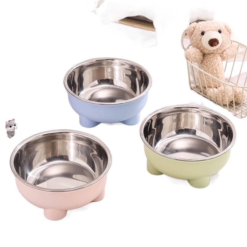 Stainless Steel Pet Bowl with Stable Non Slip Base Feeding Accessory Pet Food Bowl Routine Feeding - Image 2
