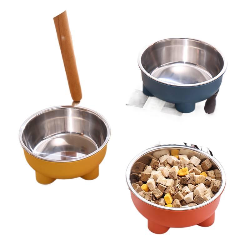Stainless Steel Pet Bowl with Stable Non Slip Base Feeding Accessory Pet Food Bowl Routine Feeding - Image 4