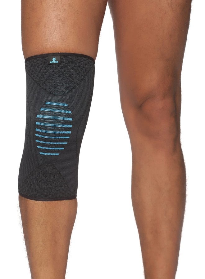 omtex Elite Knee Support Compression for Sports Protection, Running, Pain Relief, Sports, Gym, Injuries Recovery, Running for Men & Women- Large - Image 2