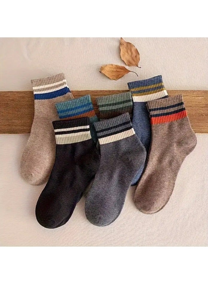 7 Pairs Of Men's Trendy Simple Low Cut Ankle Socks, Anti Odor & Sweat Absorption Breathable Socks, For All Seasons Wearing - Image 4