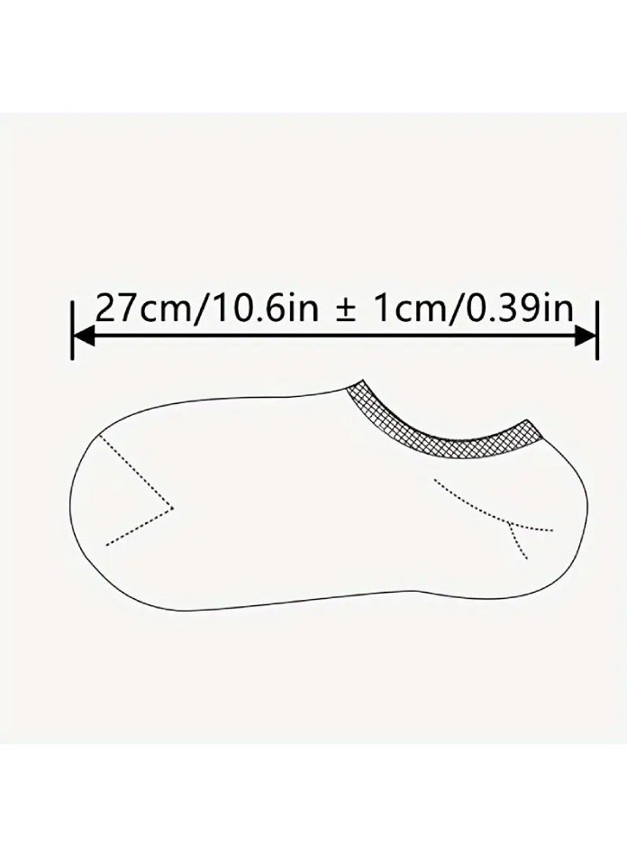 7 Pairs Of Men's Trendy Simple Low Cut Ankle Socks, Anti Odor & Sweat Absorption Breathable Socks, For All Seasons Wearing - Image 5