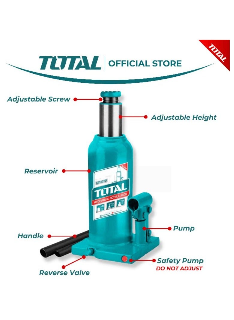 توتال TOTAL إجمالي جاك زجاجة هيدروليكي 4 طن THT109042 - Image 3
