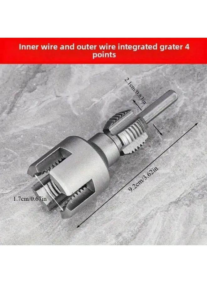 1 2 Inch PVC Pipe Threading Kit Electric Drill Compatible Re Threading Tool - Image 2