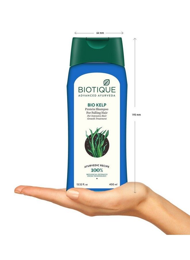 Biotique Bio Kelp Fresh Growth Protein Shampoo 400Ml (Pack Of 2) - Image 4