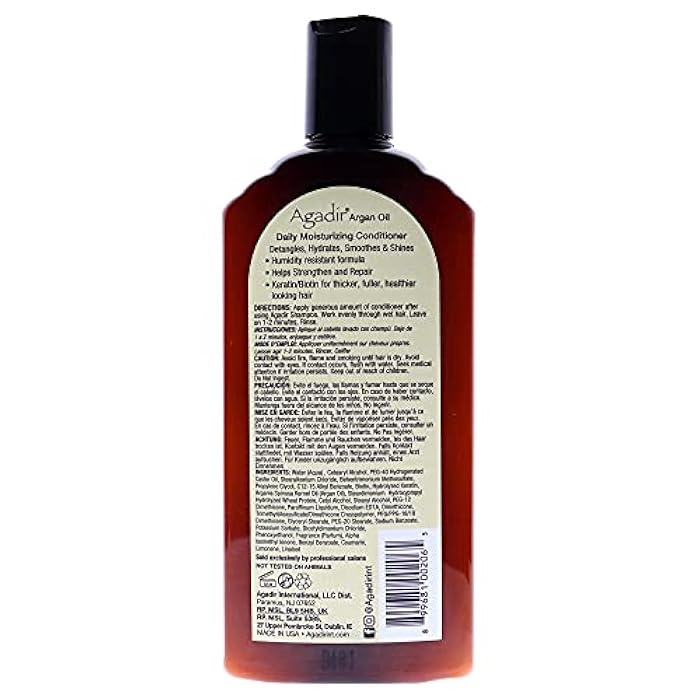 AGADIR Argan Oil Daily Moisturizing Conditioner, 12.4 Fl Oz - Image 2