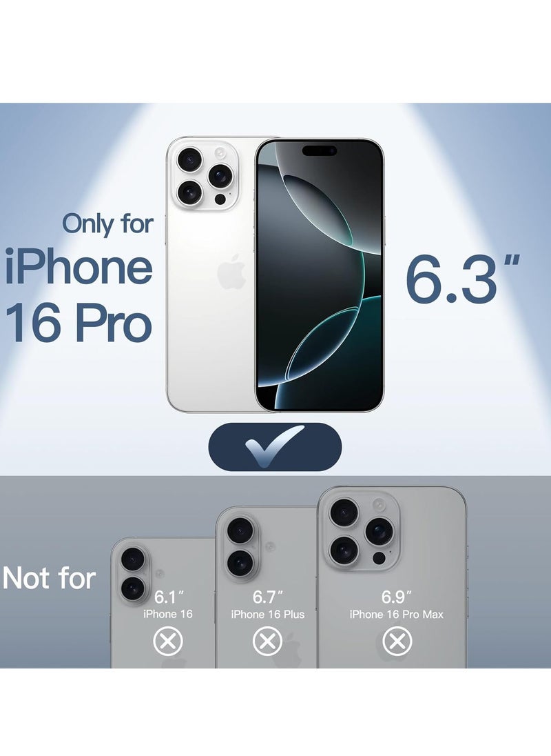 Raxoom Ultra-Slim 0.35mm Case for iPhone 16 Pro (6.3 Inch) â€“ Lightweight Matte Finish, Full Camera Lens Protection, Minimalist Hard Cover (Frosted Clear) - Image 2