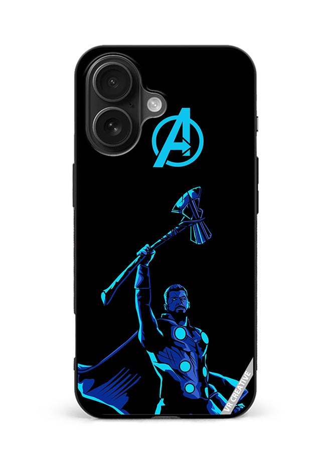 VR CREATIVE Protective Case Cover For Apple iPhone 16 Plus Avengers Thor Design Multicolour
