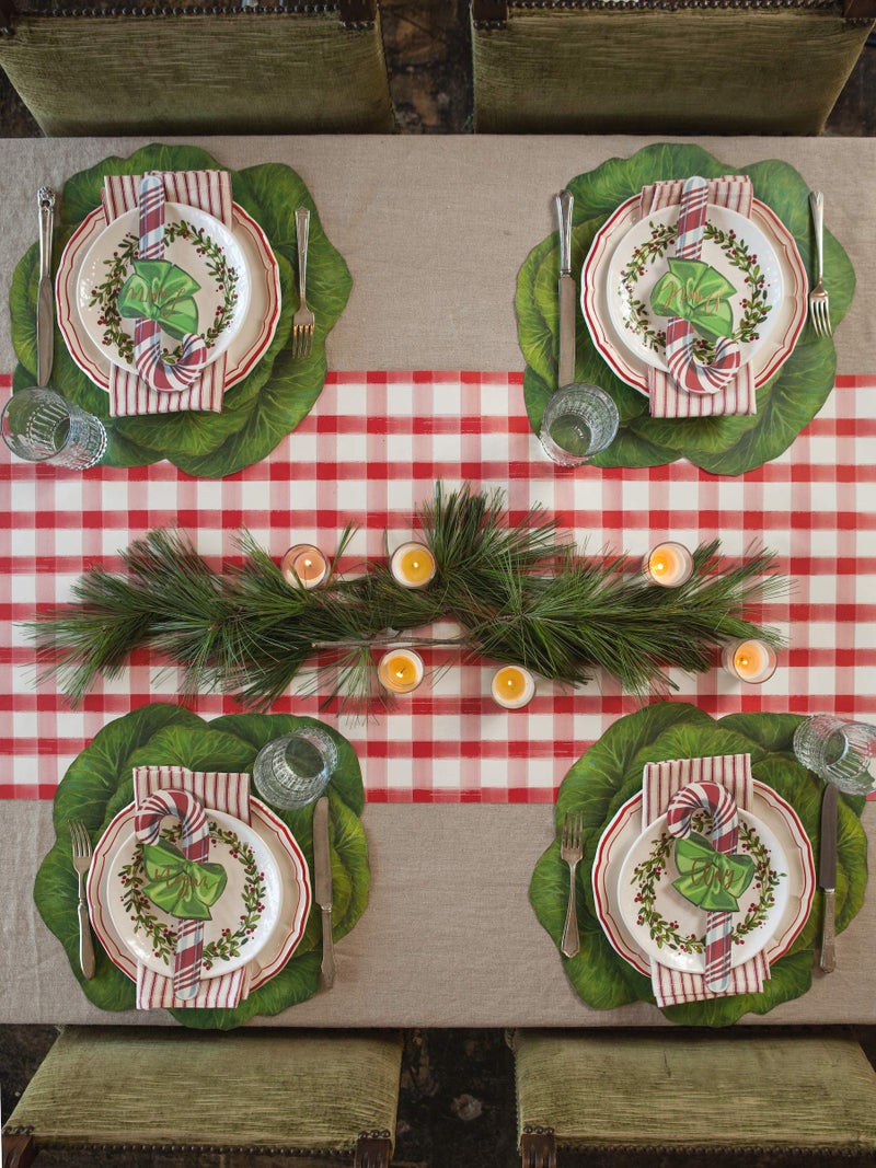 Hester & Cook Hester and Cook Paper Placemats for Dining Table - Disposable Round Paper Placemats for St. Patricks Days - Cabbage 12 Sheets - American Made - Image 5