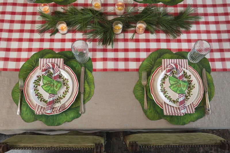 Hester & Cook Hester and Cook Paper Placemats for Dining Table - Disposable Round Paper Placemats for St. Patricks Days - Cabbage 12 Sheets - American Made - Image 4