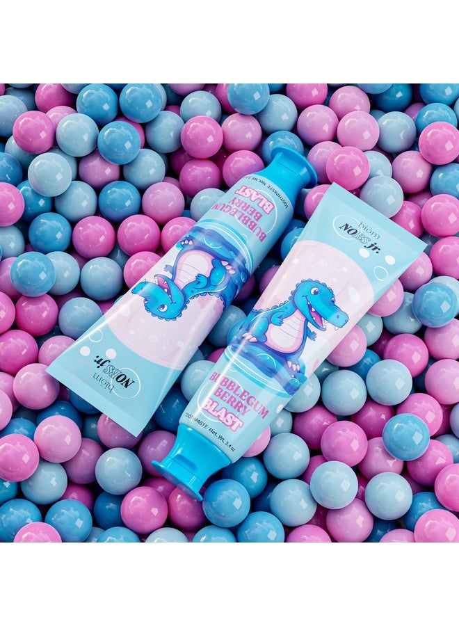 Biöm Nobs Jr. Kids Nano Hydroxyapatite Toothpaste - Fluoride Free, Sls-Free, Remineralizing - Dentist Formulated - Bubblegum Berry - Made In The Usa - Image 2