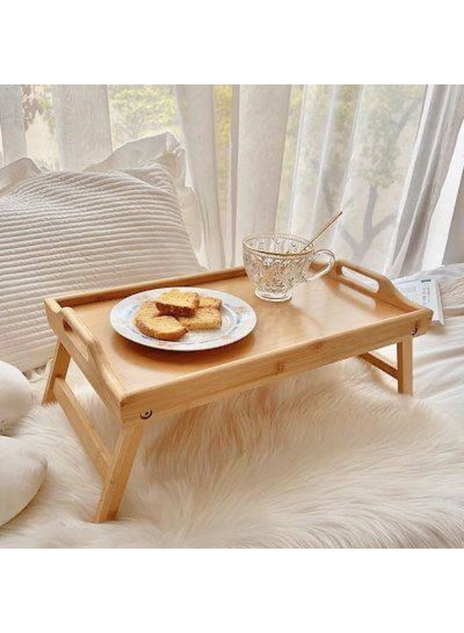 Foldable Wooden Breakfast Table with Handle – 30 × 60 cm - Image 5