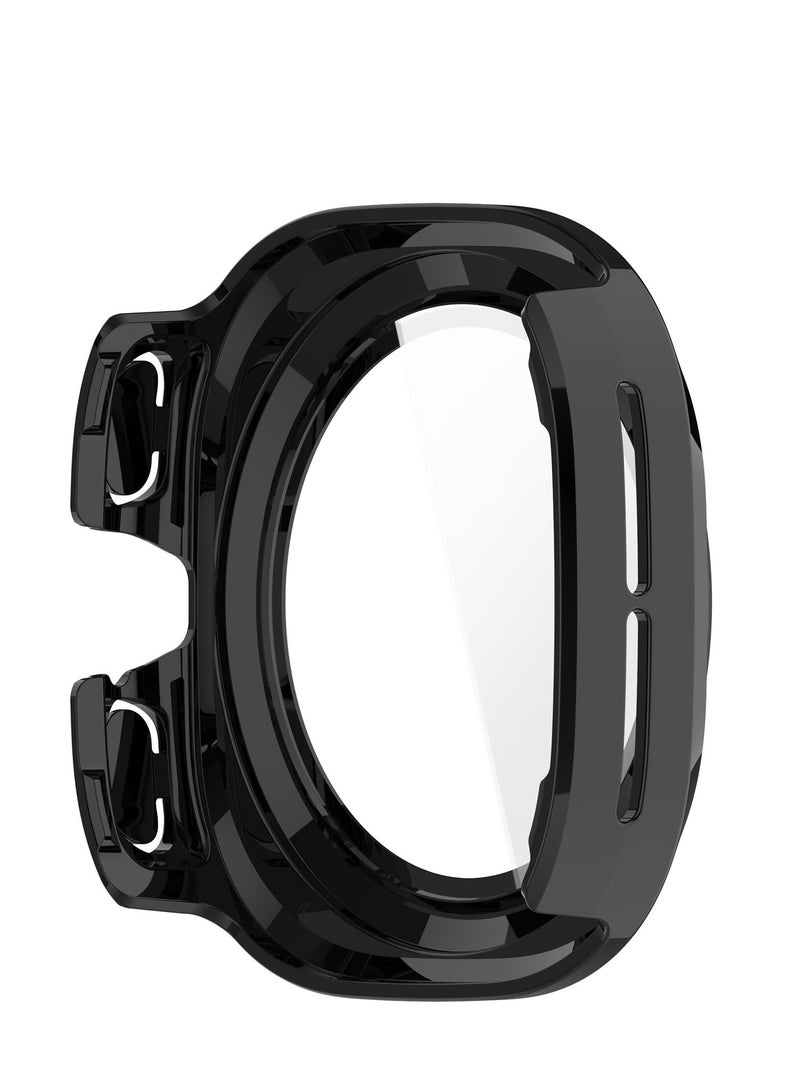 Case for Samsung Galaxy Watch Ultra 47mm Hard PC Case + Screen Protector Protective Cover Full Coverage Shockproof (Black) - Image 4