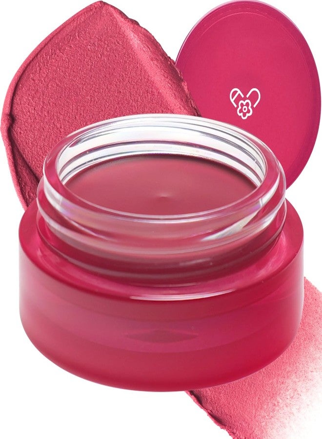 AOU بلسم أحمر خدود ملون للشفاه والخدود من AOU FLOOFY MATTE BALM، 0.15 أونصة (05 كاندي بالم) - Image 1