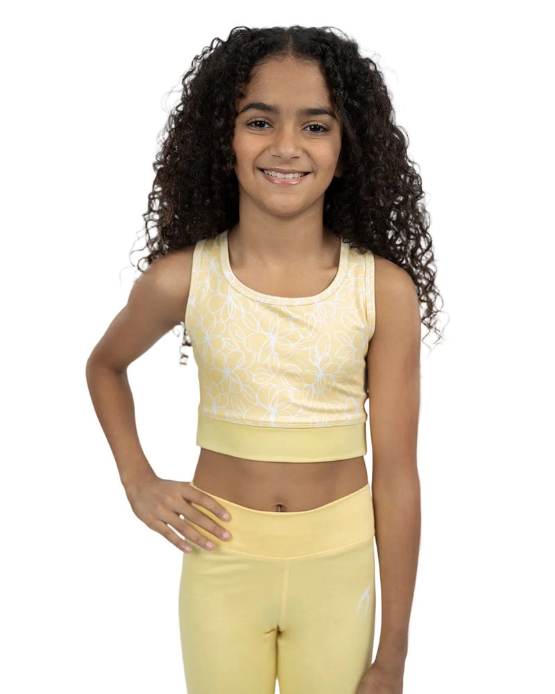 ATUM Smooth Girls Yellow Sports Bra - Image 1