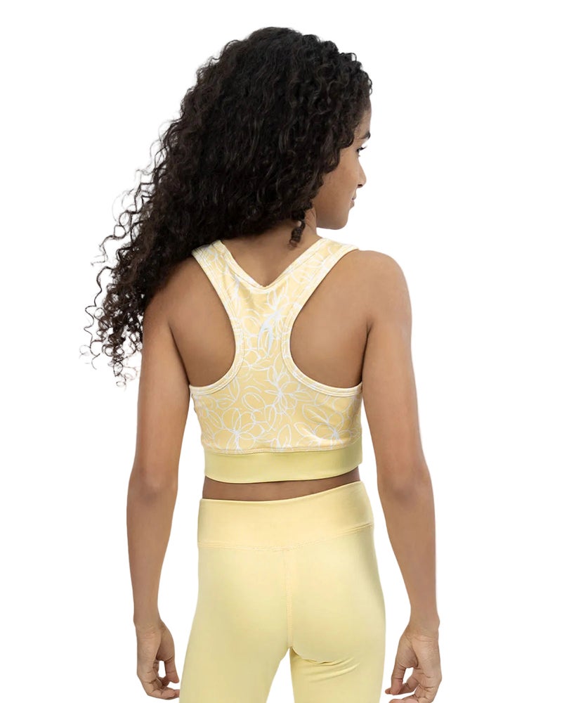 ATUM Smooth Girls Yellow Sports Bra - Image 2