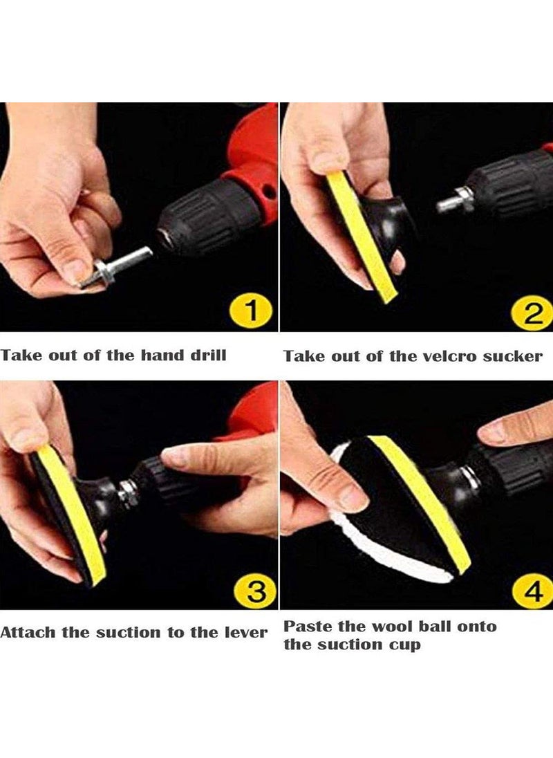 DIY Crafts Diy Crafts CT-DIY-HI-37863 With Drill Attachment Universal Nut Sanding Disc for Use on Wood, Metal & Leather Removing Paint Others Works, Pack of 1 Set, 5"  - Image 2