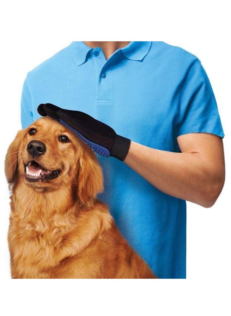 Five Finger Pet Grooming Deshedding Glove For Dogs, Cats, Rabit - Image 2