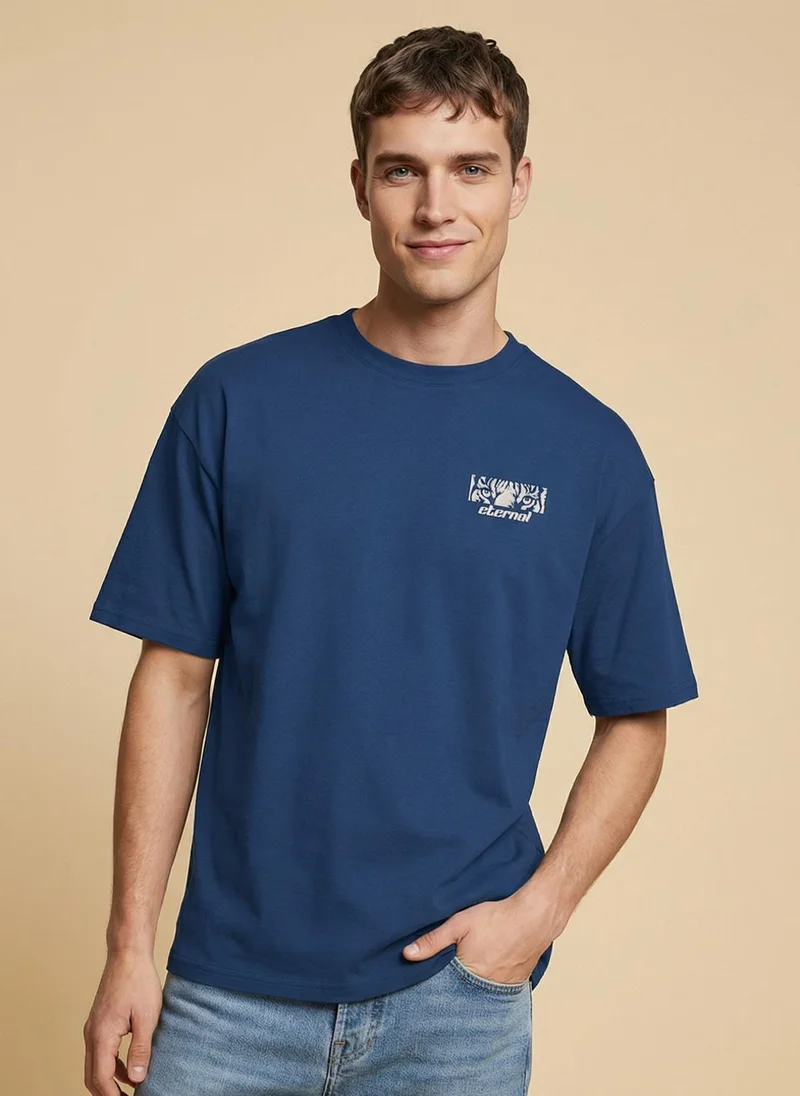 NOBERO NOBERO Men's Premium Oversized Printed T-Shirt