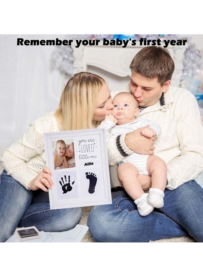 Beauenty Baby Handprint and Footprint Kit, Baby Keepsake Frame Kit, Memory Art Picture Frames for Create Baby's Prints, New Mom Gifts, Baby Registry, Nursery Decor - Image 2