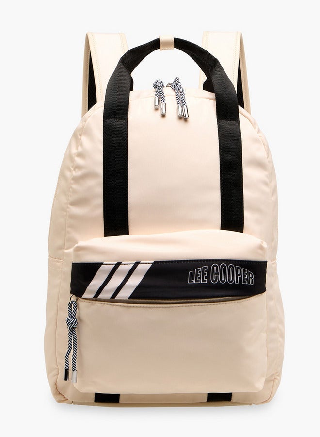 Lee Cooper Colourblock School Backpack With Adjustable Shoulder Straps And Zip Closure - 13X30X40 Cm - Image 1