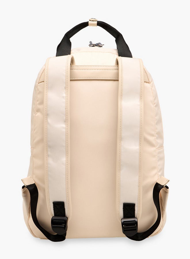 Lee Cooper Colourblock School Backpack With Adjustable Shoulder Straps And Zip Closure - 13X30X40 Cm - Image 4