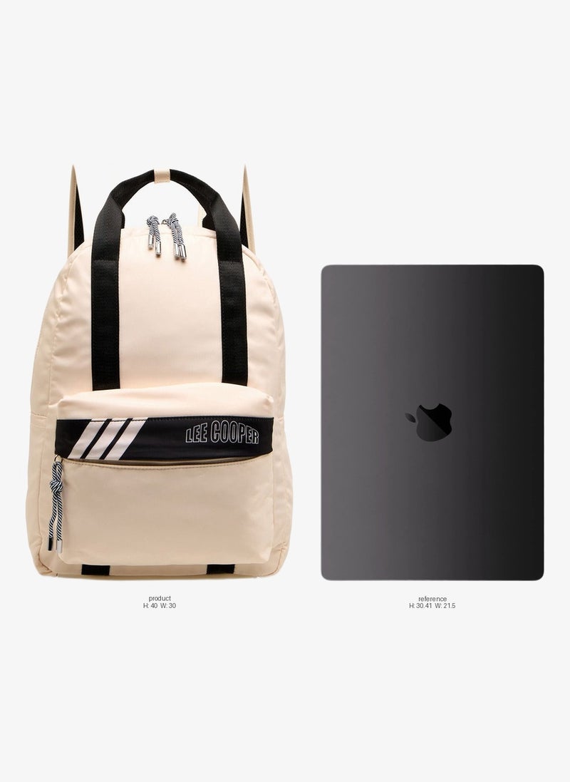 Lee Cooper Colourblock School Backpack With Adjustable Shoulder Straps And Zip Closure - 13X30X40 Cm - Image 2
