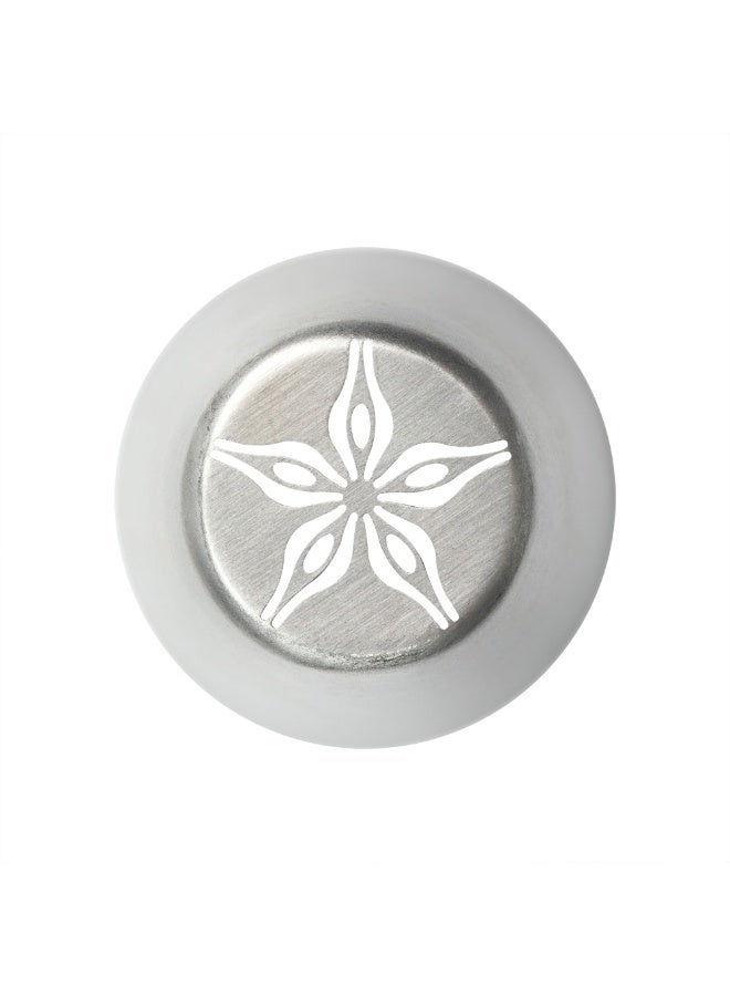 Restaurantware رأس تزيين روسي، رأس تزيين كعكة زنبق 1 - #20، مقاوم للتآكل، رأس تزيين من الفولاذ المقاوم للصدأ لتزيين الكعك، قابل للغسل في غسالة الصحون، لتزيين الكب كيك، الكعك، أو البسكويت - Image 1