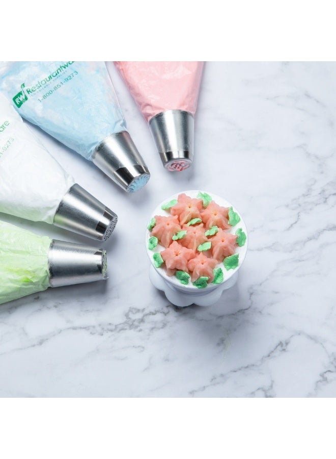 Restaurantware رأس تزيين روسي، رأس تزيين كعكة زنبق 1 - #20، مقاوم للتآكل، رأس تزيين من الفولاذ المقاوم للصدأ لتزيين الكعك، قابل للغسل في غسالة الصحون، لتزيين الكب كيك، الكعك، أو البسكويت - Image 3