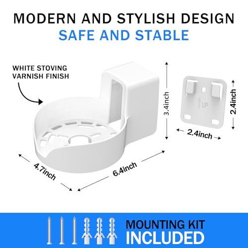 SONGCHEER-Router Shelf Wall Mount for Tp Link Deco X20 X50 X60 X55 Deco Mesh WiFi 6 WiFi Router Holder Stand Bracket Shelf Cable Organizer with Screw Mounting Kit (1Pack) - Image 5