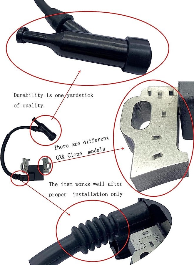 YAMAKATO 30500-Z5T-003 Four Prong Lgnition Coil Module w/ 4 pin Connector for Honda GX340 GX390 GX240 GX270 OEM 30500Z5T003 - Image 2