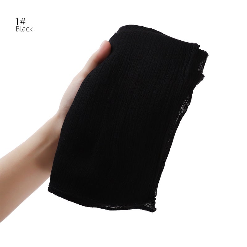 100% Rayon Solid Color Crinkle Scarf 4# - Image 4