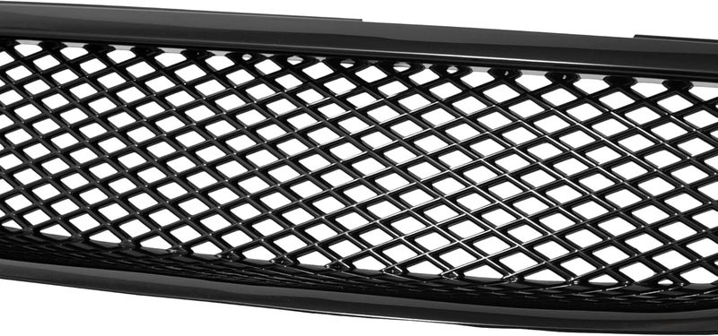 Armordillo USA T-R Mesh Style Front Hood Bumper Grille - Piano Black for 2003-2004 Toyota Corolla - Image 4