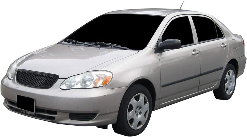 Armordillo USA T-R Mesh Style Front Hood Bumper Grille - Piano Black for 2003-2004 Toyota Corolla - Image 5