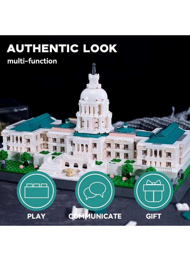 ARTORBRICKS ArtorBricks Architectural United States Capitol Building Collection Building Set Model Kit and Gift for Adults (1074 Pieces)  - Image 3