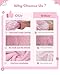 JIZHI 8 Pcs Reborn Baby Doll Clothes Set with Bassinet for 1722 Inch Dolls Baby Dolls Clothes and Doll Accessories Set fit Realistic Baby Doll Girl Pink - Image 3