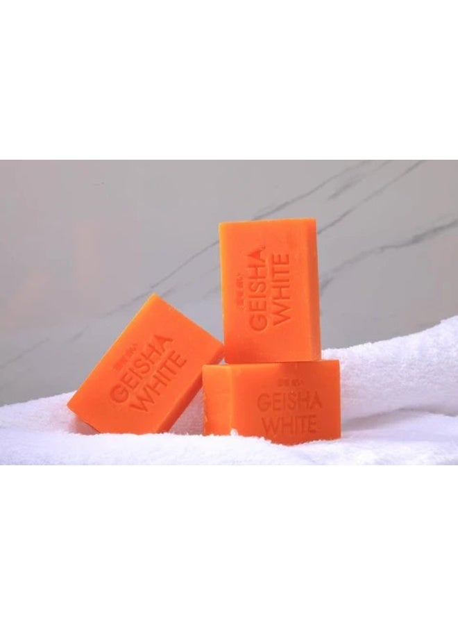 Geisha بار تبييض البشرة البيضاء المكثف للندبات والبقع 3 قطع حزمة قيمة صابون مبيض لطيف - Image 2