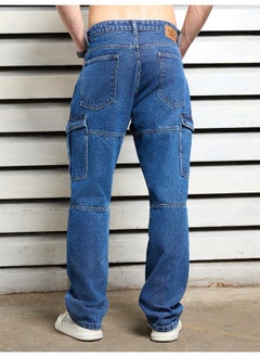 HIGH STAR Men’s Straight Fit Indigo Jeans – Trendy and Comfortable  - Image 2
