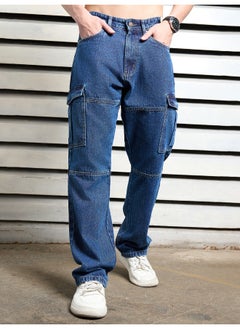 HIGH STAR Men’s Straight Fit Indigo Jeans – Trendy and Comfortable  - Image 5