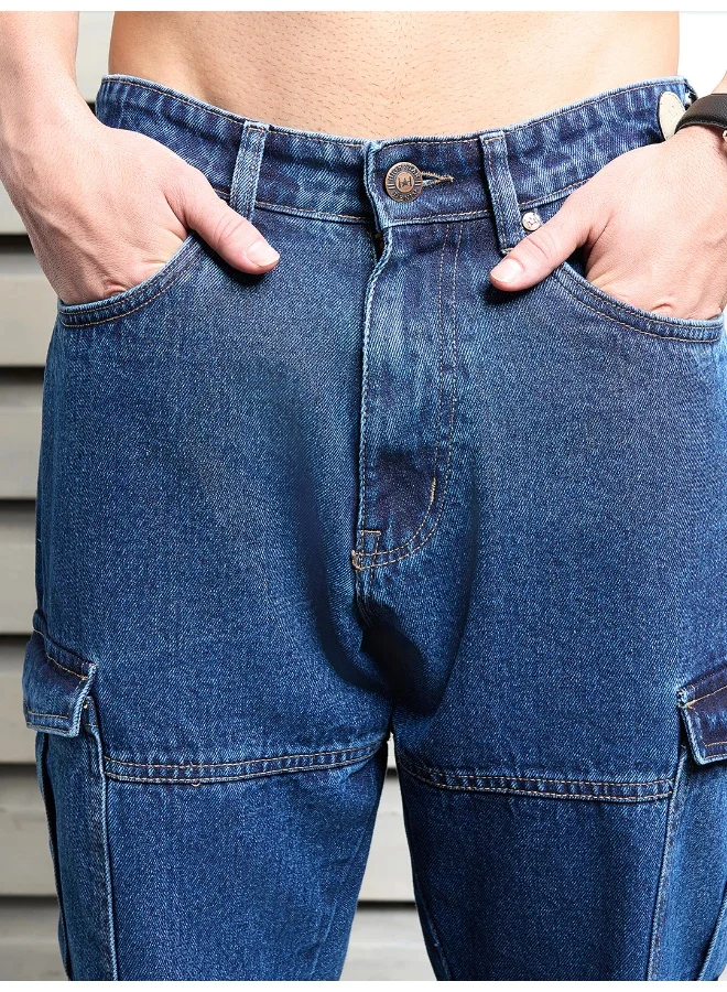 HIGH STAR Men’s Straight Fit Indigo Jeans – Trendy and Comfortable