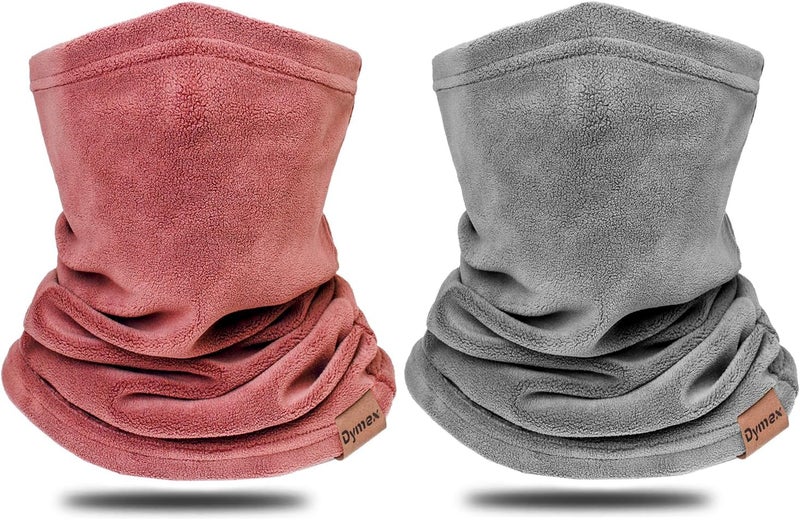 Dymex 2 PCS Kids Neck Warmer Gaiter Winter Fleece Neck Cover Balaclava Windproof Face Cover Mask for Ski Motorcycle - Image 1