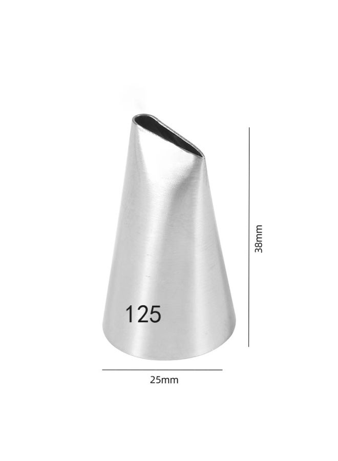 Stainless Steel Rose Piping Spout Bean Paste Petals Skirt Squeeze Spout Baking DIY Tool-Specifications:125 - Image 1