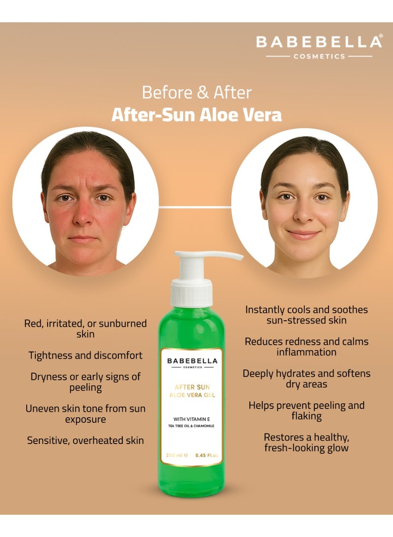 Babebella Cosmetics After Sun Aloe Vera Gel - Image 4